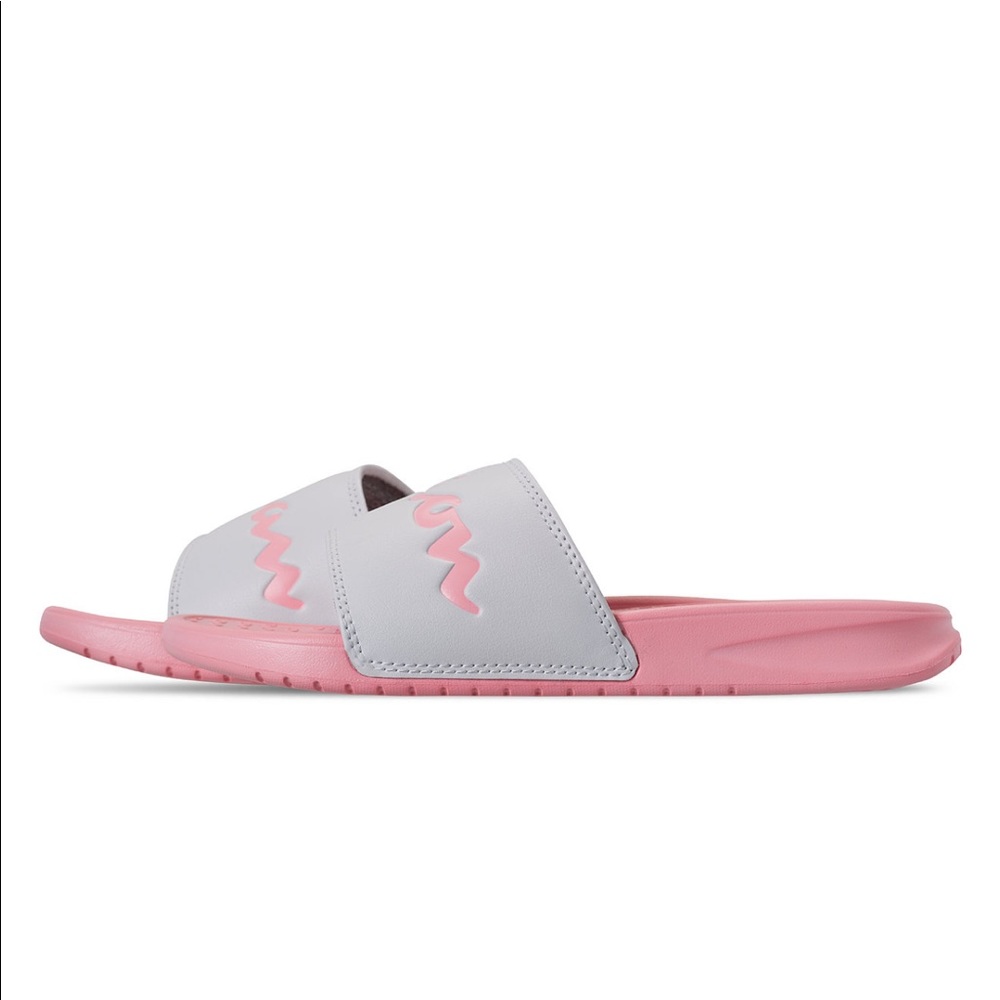Champion Super Slide Split Script Pink Slides - image 5